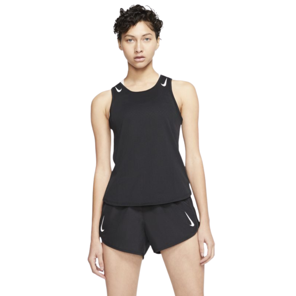 (S) Nike AeroSwift Womens Running Singlet - Black