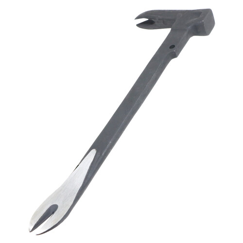SPARES2GO Nail Puller Hammer Crowbar Double Ended 3-in-1 Prying Lifting Crow Bar Tool (10" / 250mm)