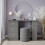 URBN Living (Grey) 115cm Large Computer Desk Office Makeup Vanity Dressing Table 6