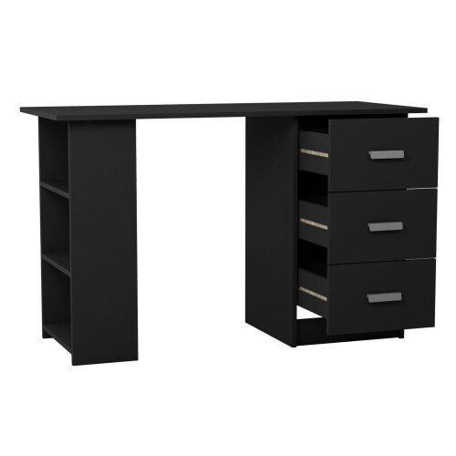 URBN Living (Black) 115cm Large Computer Desk Office Makeup Vanity Dressing Table 2
