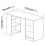 URBN Living (Black) 115cm Large Computer Desk Office Makeup Vanity Dressing Table 9