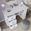 URBN Living (White) 115cm Large Computer Desk Office Makeup Vanity Dressing Table 4
