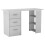 URBN Living (White) 115cm Large Computer Desk Office Makeup Vanity Dressing Table 6
