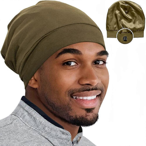 Silk Satin Bonnet for Men Sleep Cap Bonnet for Sleeping Bonnet fo