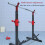 Adjustable Squat Dip Rack Weight Lifting Stand 260kg Load Power Cage 2