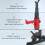 Adjustable Squat Dip Rack Weight Lifting Stand 260kg Load Power Cage 4