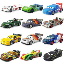 (Lightning Mcqueen) Cars2 National Racer Car Model USA France German Japan Brazil Russia Country Car Rare Collection Metal Diecast Boy Toy 1/55