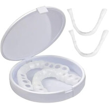 Perfect Smile Veneer Abutment Kit, upper and lower dentures are bonded together to create a confident smile.