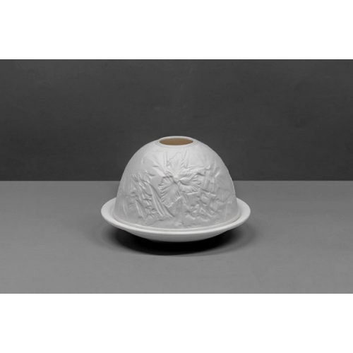 Shiseido Small Lithophane Dome Tealight Candle Holder - Iris & Hummingbird 1