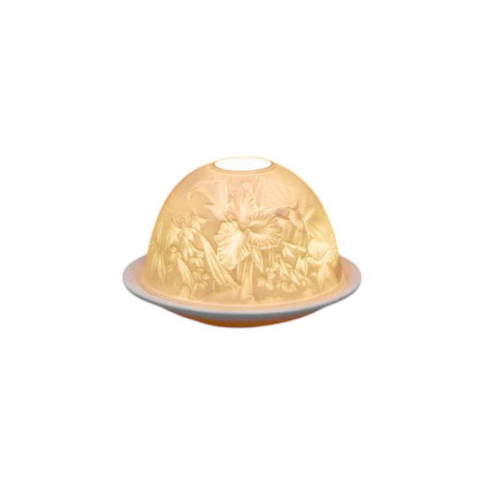 Small Lithophane Dome Tealight Candle Holder - Iris & Hummingbird