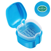 False Teeth Elderly Care Denture Cleaning Dental Products Cup with Straine Holder Container
