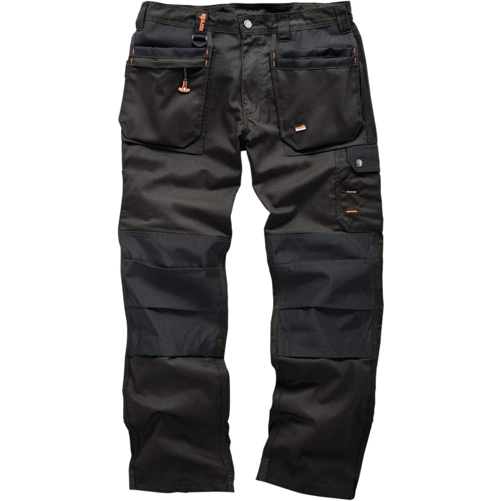 Scruffs Mens Worker Plus Trousers, Black, 34W Long Eu 885334830147