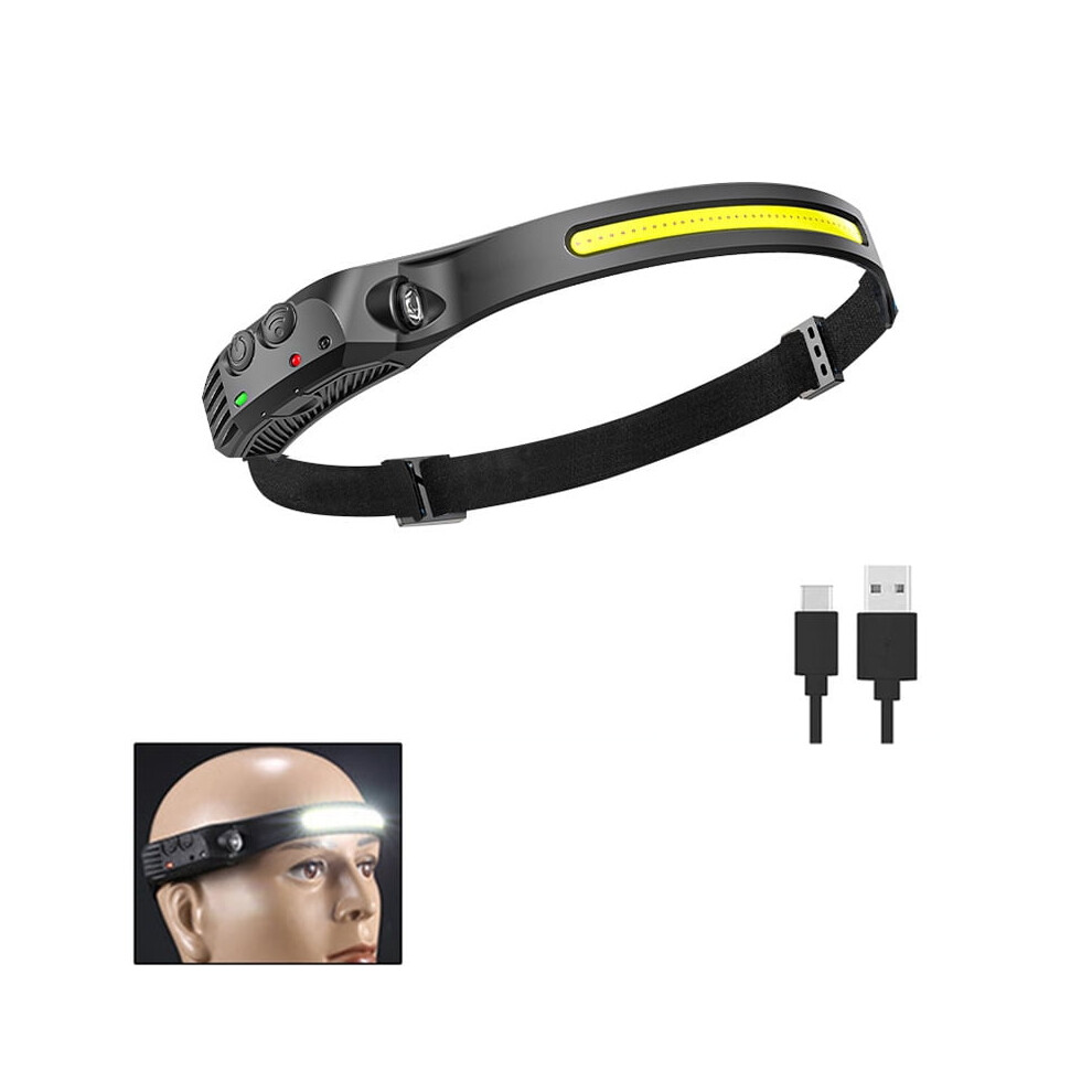 Headlamp Rechargeable 1PCS, 230 Wide Beam Head Lamp LED with Motion Sensor for Adults-image-OPC-PFJXCSK-NEW