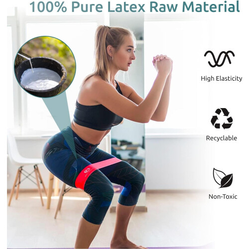 Resistance Bands Set 5 With Training Guide Carrying Bag 1