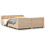 VidaXL vidaXL Bed Frame with Headboard Bed Base 150x200 cm King Size Solid Wood Pine 2