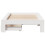 VidaXL vidaXL Bed Frame without Mattress Bed White 90x190 cm Single Solid Wood Pine 4