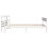 VidaXL vidaXL Bed Frame with Headboard Bed White 90x190 cm Single Solid Wood Pine 5