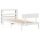 VidaXL vidaXL Bed Frame with Headboard Bed White 90x190 cm Single Solid Wood Pine 3