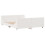 VidaXL vidaXL Bed Frame without Mattress White 135x190 cm Double Solid Wood Pine 5