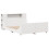 VidaXL vidaXL Bed Frame without Mattress White 135x190 cm Double Solid Wood Pine 3