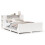 VidaXL vidaXL Bed Frame without Mattress White 135x190 cm Double Solid Wood Pine 2