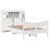 VidaXL vidaXL Bed Frame without Mattress White 135x190 cm Double Solid Wood Pine 3