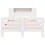 VidaXL vidaXL Bed Frame without Mattress White 135x190 cm Double Solid Wood Pine 4