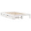 VidaXL vidaXL Bed Frame without Mattress White 135x190 cm Double Solid Wood Pine 3