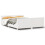 VidaXL vidaXL Bed Frame with Headboard Bed White 135x190 cm Double Solid Wood Pine 2