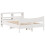 VidaXL vidaXL Bed Frame with Headboard White 150x200 cm King Size Solid Wood Pine 2