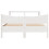 VidaXL vidaXL Bed Frame with Headboard White 150x200 cm King Size Solid Wood Pine 4