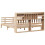 VidaXL vidaXL Bookcase Bed without Mattress 180x200 cm Super King Solid Wood Pine 6