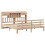 VidaXL vidaXL Bookcase Bed without Mattress 180x200 cm Super King Solid Wood Pine 3