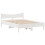 VidaXL vidaXL Bed Frame with Headboard White 150x200 cm King Size Solid Wood Pine 5