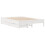 VidaXL vidaXL Bed Frame Bed Base Bedstead White 135x190 cm Double Solid Wood Pine 3