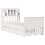 VidaXL vidaXL Bookcase Bed without Mattress White 90x190 cm Single Solid Wood Pine 3