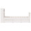 VidaXL vidaXL Bookcase Bed without Mattress White 90x190 cm Single Solid Wood Pine 5