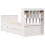 VidaXL vidaXL Bookcase Bed without Mattress White 90x190 cm Single Solid Wood Pine 6
