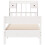 VidaXL vidaXL Bookcase Bed without Mattress White 90x190 cm Single Solid Wood Pine 4
