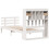 VidaXL vidaXL Bookcase Bed without Mattress White 90x190 cm Single Solid Wood Pine 6