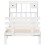 VidaXL vidaXL Bookcase Bed without Mattress White 90x190 cm Single Solid Wood Pine 4