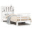 VidaXL vidaXL Bookcase Bed without Mattress White 90x190 cm Single Solid Wood Pine 2