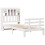 VidaXL vidaXL Bookcase Bed without Mattress White 90x190 cm Single Solid Wood Pine 3