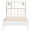 VidaXL vidaXL Bookcase Bed without Mattress White 90x190 cm Single Solid Wood Pine 4