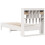 VidaXL vidaXL Bookcase Bed without Mattress White 90x190 cm Single Solid Wood Pine 6