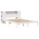 VidaXL vidaXL Bookcase Bed without Mattress White 135x190 cm Double Solid Wood Pine 3