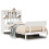 VidaXL vidaXL Bookcase Bed without Mattress White 90x190 cm Single Solid Wood Pine 2