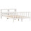 VidaXL vidaXL Bed Frame with Headboard White 150x200 cm King Size Solid Wood Pine 3