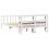 VidaXL vidaXL Bed Frame with Headboard White 150x200 cm King Size Solid Wood Pine 6
