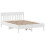 VidaXL vidaXL Bed Frame without Mattress White 150x200 cm King Size Solid Wood Pine 5